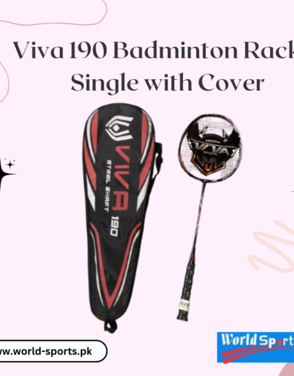 Viva 190 Badminton Racket Single with Cover – Durable and Lightweight Racket for Recreational and Competitive Play