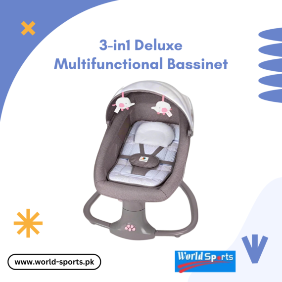 3-in-1 Deluxe Multifunctional Bassinet | Portable Baby Swing, Bouncer, and Rocker Chair