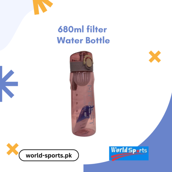 680ml Filter Water Bottle - BPA-Free, Portable, Leak-Proof, Built-in Filter for Clean Hydration on the Go