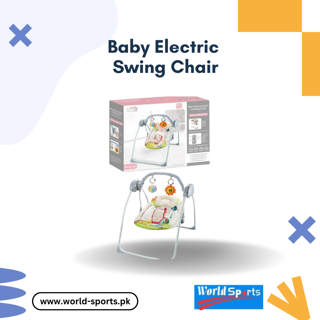 Baby Electric Swing Chair | Soft & Comfortable Rocking Chair with Hanging Toys