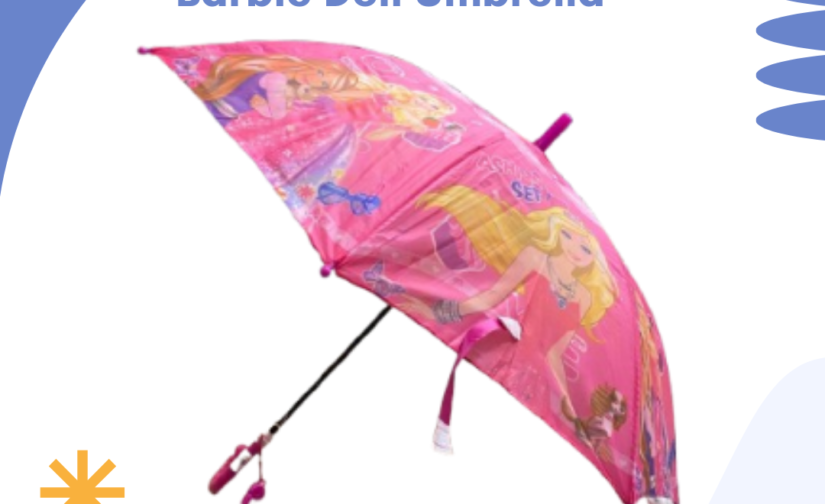 Barbie Doll Umbrella - Stylish and Fun Barbie-Themed Umbrella for Kids and Fans