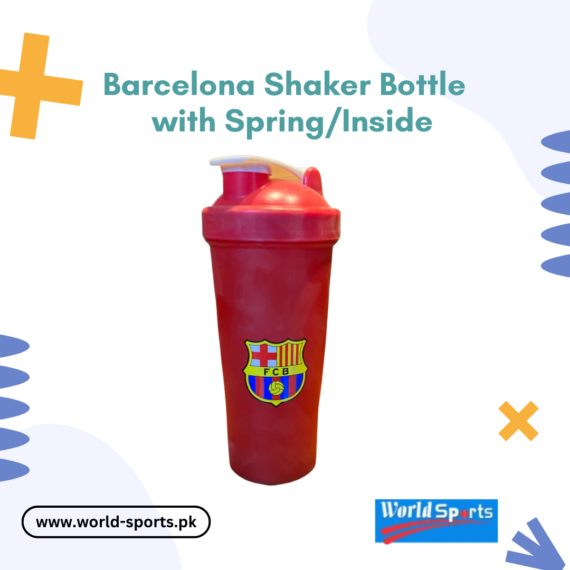Barcelona Shaker Bottle with Spring Mixing Ball | Leak-Proof Protein Blender