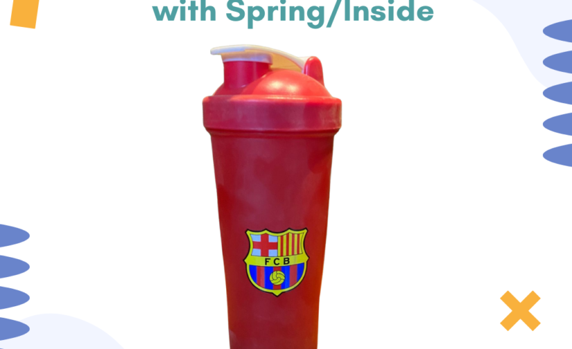 Barcelona Shaker Bottle with Spring Mixing Ball | Leak-Proof Protein Blender