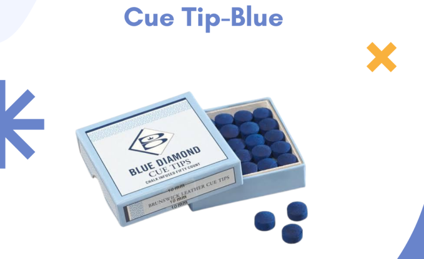 Blue Diamond Cue Tip - Blue | Professional Billiard Cue Tip for Precision and Performance