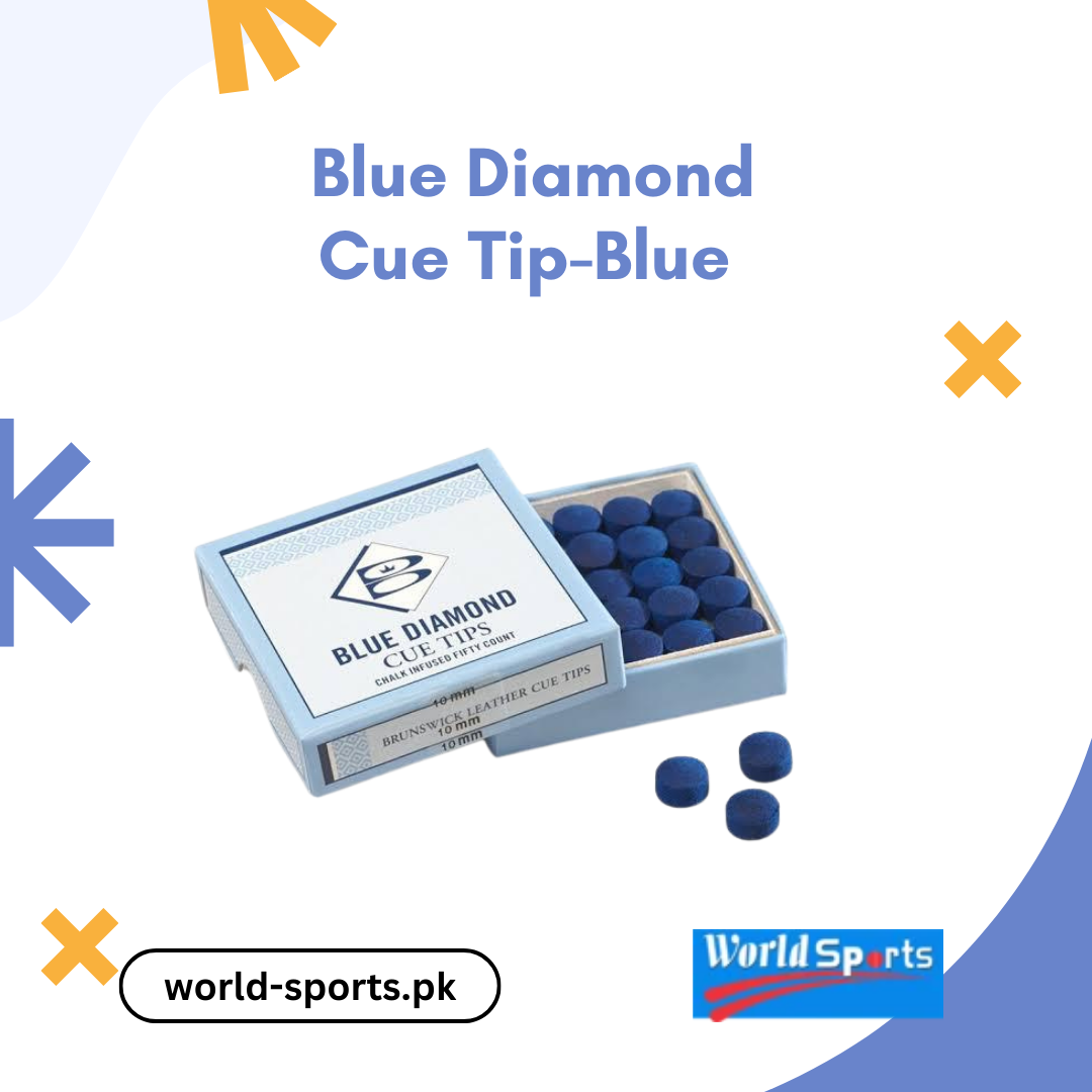 Blue Diamond Cue Tip - Blue | Professional Billiard Cue Tip for Precision and Performance