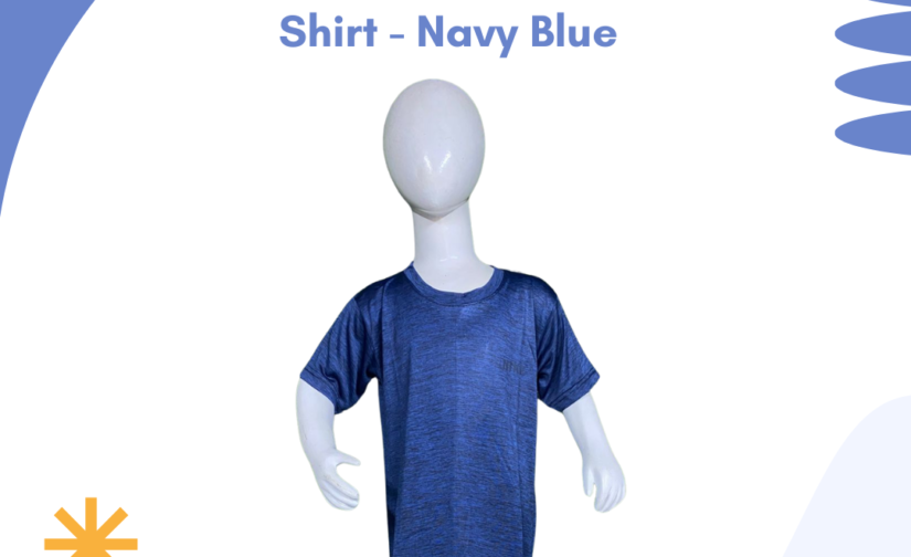 CDP Interlock Half Sleeve Round Neck Shirt - Navy Blue | Soft and Comfortable Cotton Shirt for Everyday Wear