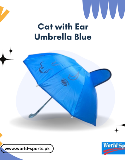 Cat with Ears Umbrella Blue | Adorable Kids' Umbrella with 3D Cat Design