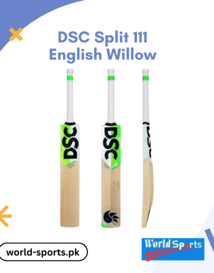 DSC Split 111 English Willow Cricket Bat - Premium Lightweight Bat for Power and Precision