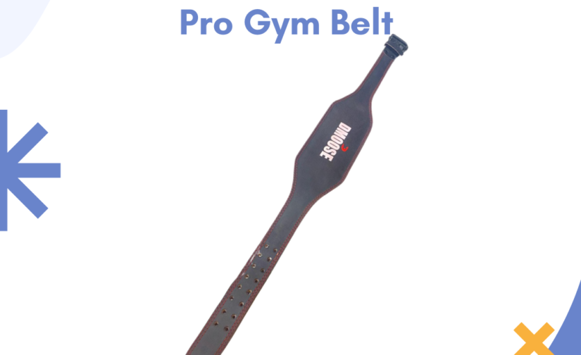 DMoose Slim Pro Gym Belt - Lightweight & Ergonomic Weightlifting Belt for Core Support and Injury Prevention