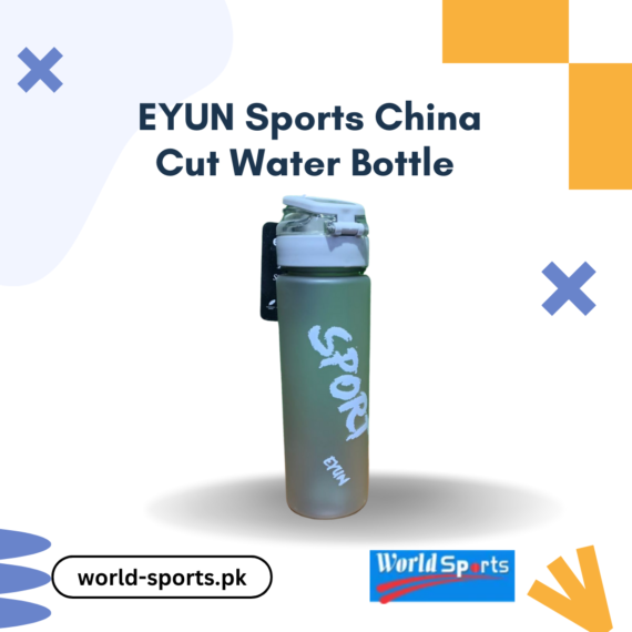 EYUN Sports China Cut Water Bottle, BPA-Free, Leak-Proof, Durable Hydration Bottle for Active Lifestyles