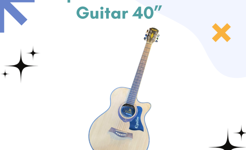 Equites Acoustic Guitar 40” - Premium Full-Size Guitar for Rich Tones and Comfortable Playability
