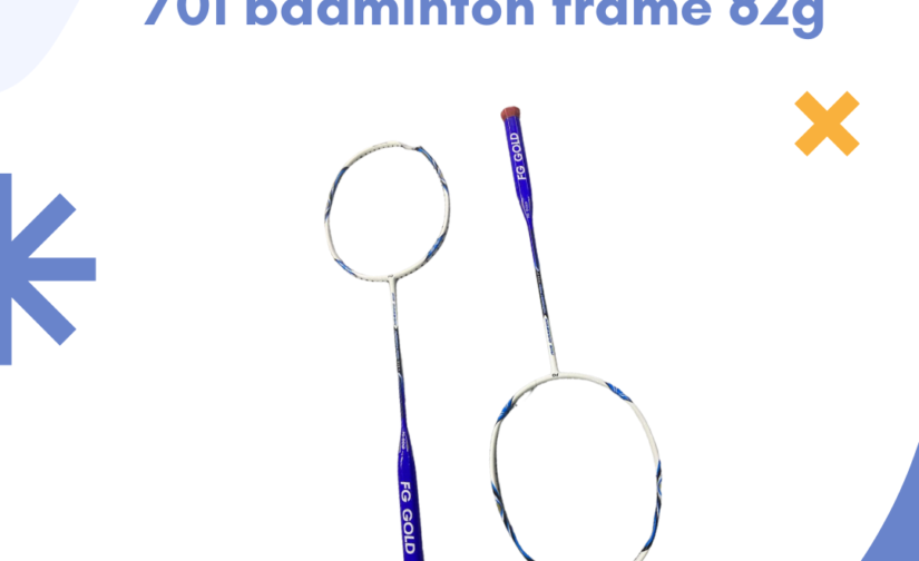 FG Gold Air Carbon Pro 701 Badminton Frame - 82g Lightweight Carbon Fiber for Power and Precision