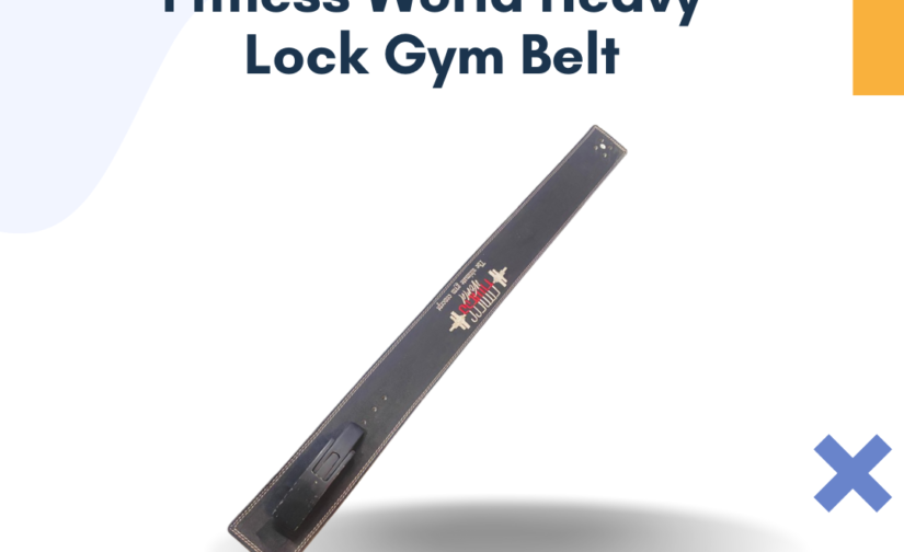 Fitness World Heavy Lock Gym Belt – Premium Back Support for Weightlifting and Strength Training