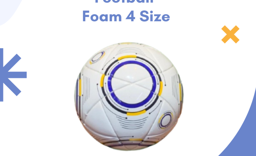 Football Foam Size 4 – Soft and Lightweight Training Ball for Kids and Beginners
