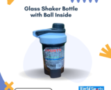 Glass Shaker Bottle with Ball Inside – 700ml Durable and BPA-Free Protein Shaker for Smooth Blends