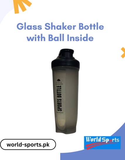 Glass Shaker Bottle with Ball Inside – 700ml BPA-Free Protein Shaker for Smooth Mixing