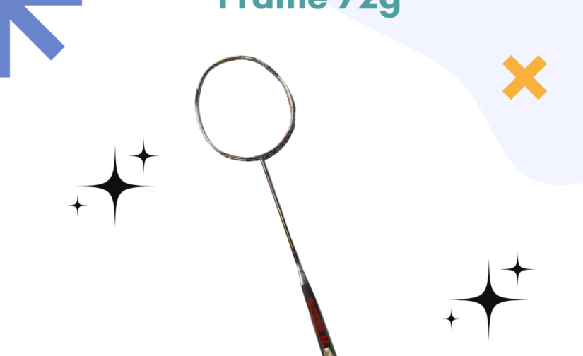 Gosen 100 Badminton Racquet - 72g Ultra-Lightweight Frame for Speed, Precision, and Agility