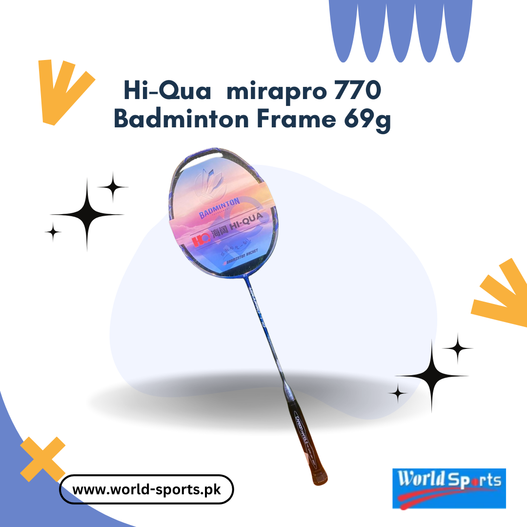 Hi-Qua Mirapro 770 Badminton Frame 69g – Lightweight, High-Performance Badminton Racket Frame