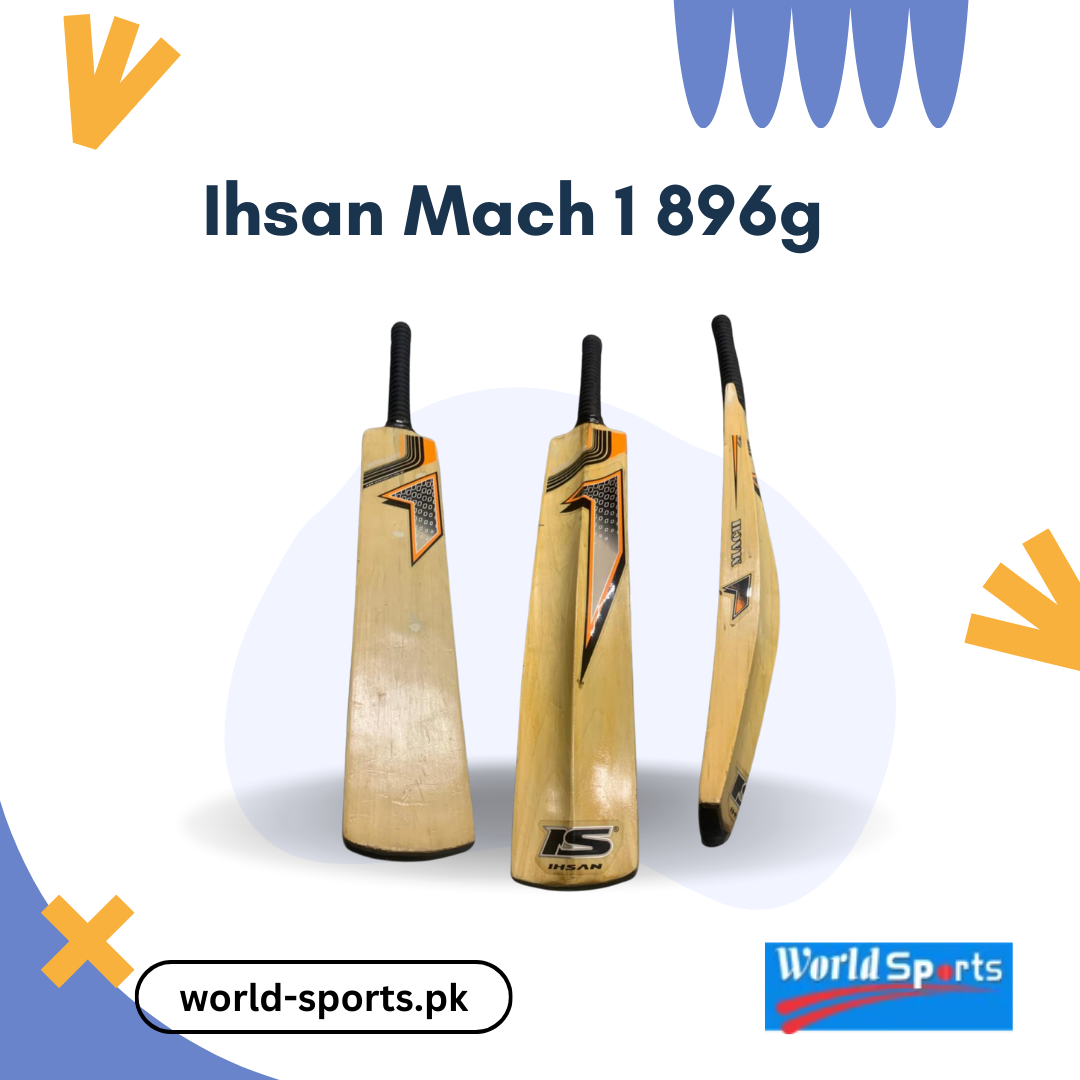 Ihsan Mach 1 896G Cricket Bat – Precision and Power for Professional Players