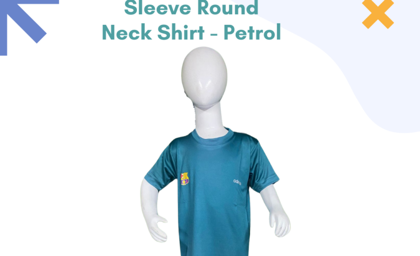 Interlock Half Sleeve Round Neck Shirt - Petrol | Premium Comfort and Stylish Fit