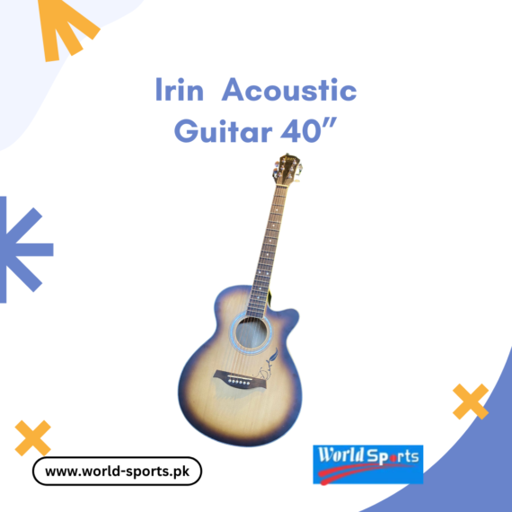 Irin Acoustic Guitar 40” - High-Quality Full-Size Guitar for Rich Sound and Easy Playability