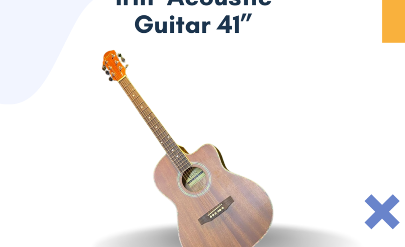 Irin Acoustic Guitar 41” - Premium Full-Size Acoustic Guitar for Rich Sound, Comfortable Playability, and Versatile Performance