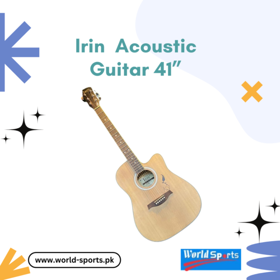 Irin Acoustic Guitar 41” - Full-Size Premium Guitar with Rich Tone, Comfortable Playability, and Versatile Performance