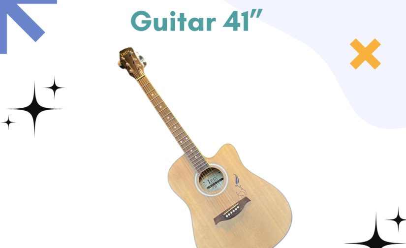 Irin Acoustic Guitar 41” - Full-Size Premium Guitar with Rich Tone, Comfortable Playability, and Versatile Performance