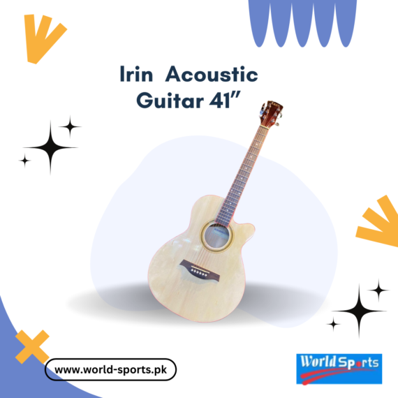 Irin Acoustic Guitar 41” - Full-Size Premium Guitar for Rich Sound, Comfortable Playability, and Versatile Performance