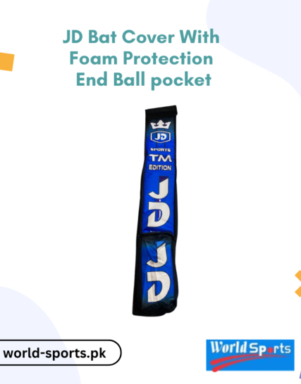 JD Bat Cover with Foam Protection, End Ball Pocket – Premium Cricket Bat Cover for Maximum Safety