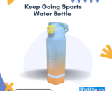 Keep Going Sports Water Bottle - 750ml BPA-Free, Leak-Proof, Durable Hydration Bottle