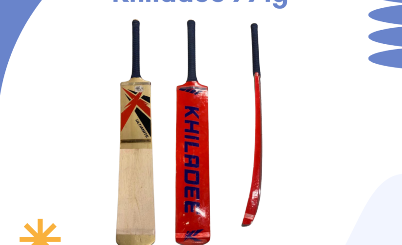 Khiladee 771G Cricket Bat - Lightweight, High-Performance Bat for Power and Precision
