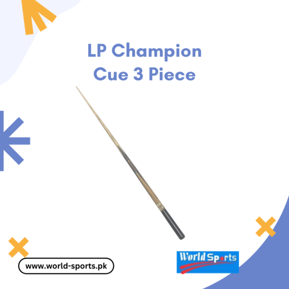 LP Champion Cue 3 Piece - High-Performance 3-Piece Snooker Cue for Precision, Control, and Durability