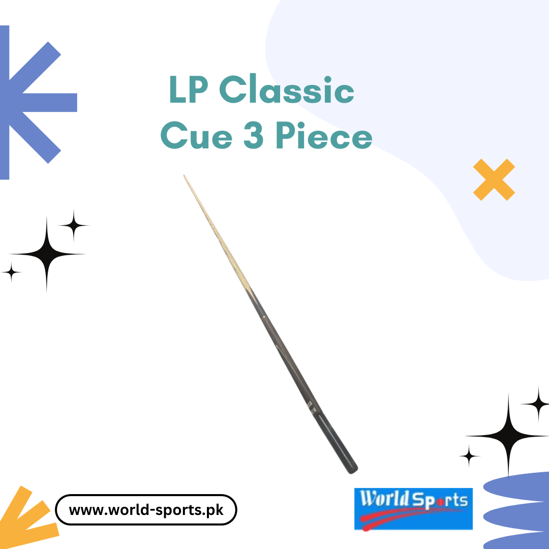 LP Classic Cue 3 Piece - Professional 3-Piece Snooker Cue for Precision, Performance, and Durability
