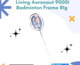 Li-Ning Aeronaut 9000i Badminton Racquet - 81g Lightweight Frame for Precision, Speed, and Power