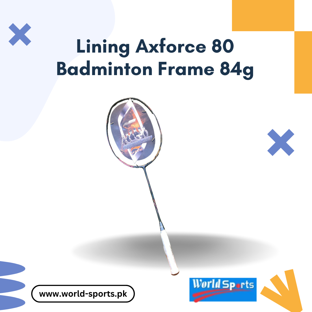 Li-Ning AXFORCE 80 Badminton Racquet - 84g Lightweight Frame for Speed, Power, and Precision
