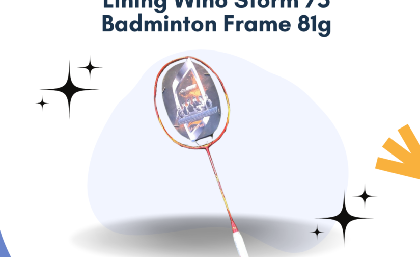 Li-Ning Wino Storm 75 Badminton Racquet - 81g Frame for Speed, Control, and Precision