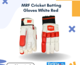 MRF Cricket Batting Gloves White Red – Superior Comfort and Protection for Peak Performance