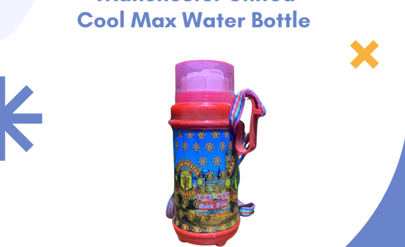 Manchester United Cool Max Water Bottle, BPA-Free, Insulated Sports Bottle for Fans and Athletes