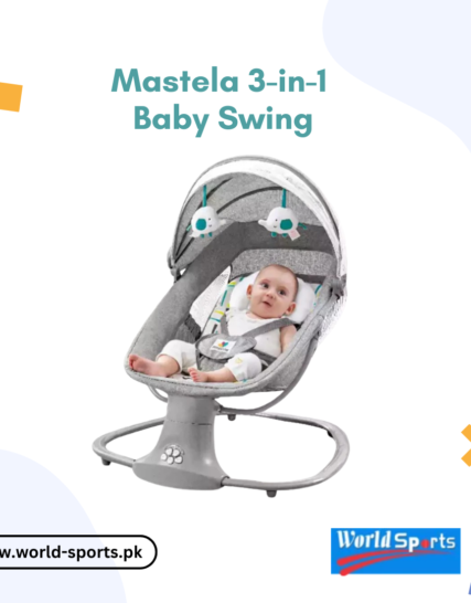 Mastela 3-in-1 Baby Swing | Portable Electric Swing Chair with Hanging Toys