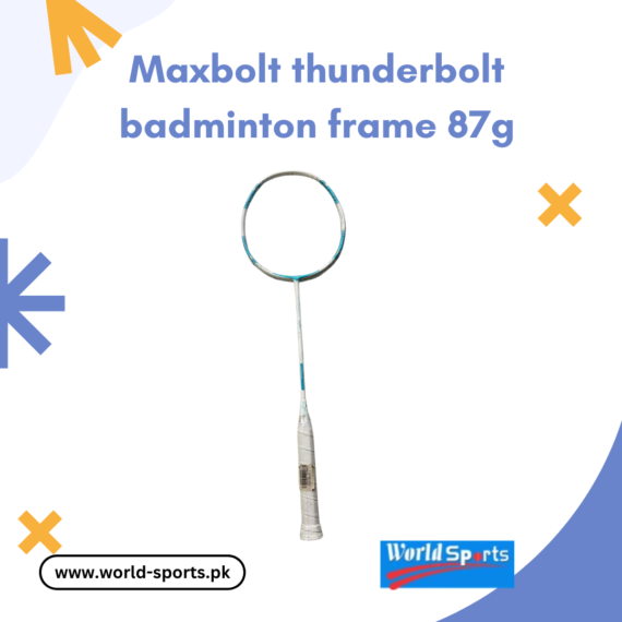 Maxbolt Thunderbolt Badminton Racquet - 87g Lightweight Frame for Power and Agility