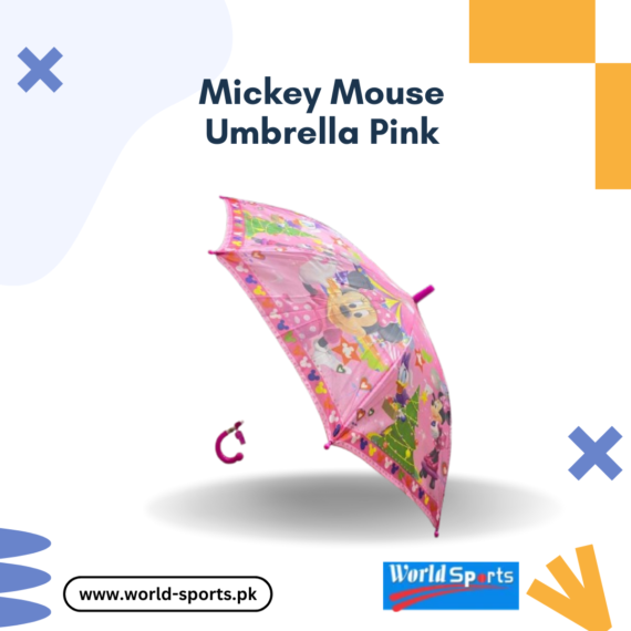 Mickey Mouse Pink Umbrella | Adorable Kids' Umbrella for Rainy Days