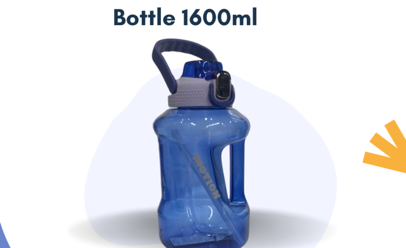 Motion 1600ml Water Bottle - BPA-Free, Leak-Proof, Large Capacity Hydration Bottle