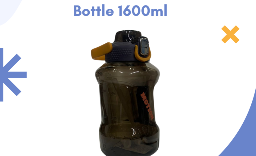 Motion 1600ml Water Bottle - Large Capacity, BPA-Free, Leak-Proof Hydration Bottle for Sports