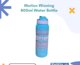 Motion Winning 800ml Water Bottle - BPA-Free, Leak-Proof, Ergonomic, Durable Hydration Bottle