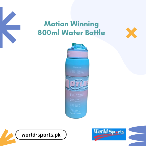 Motion Winning 800ml Water Bottle - BPA-Free, Leak-Proof, Ergonomic, Durable Hydration Bottle
