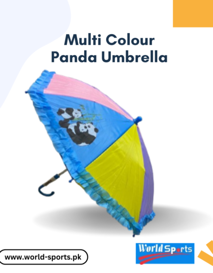 Multi-Colour Panda Umbrella - Fun and Colorful Panda-Themed Umbrella for Kids and Adults