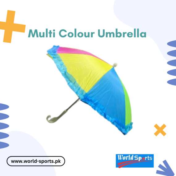 Multi-Colour Umbrella - Vibrant and Stylish Umbrella with Bold, Colorful Design for All Ages