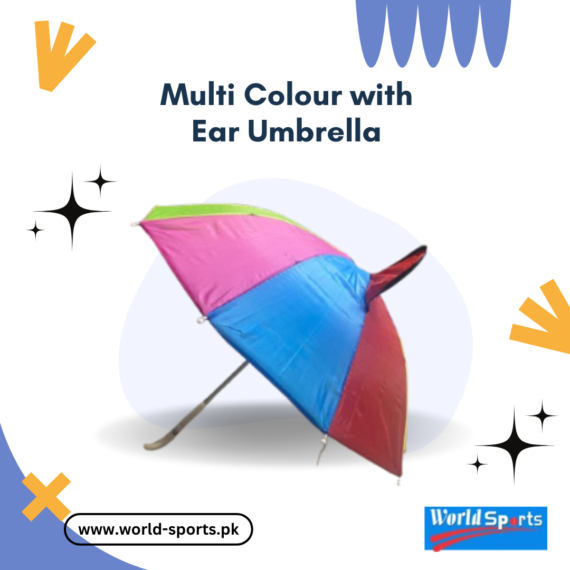 Multi-Colour with Ear Umbrella - Fun and Colorful Umbrella with Cute Ear Design for Kids and Adults