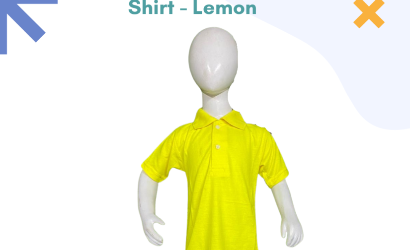 PK Half Sleeve Polo Shirt - Lemon | Vibrant and Comfortable Cotton Polo for Everyday Style